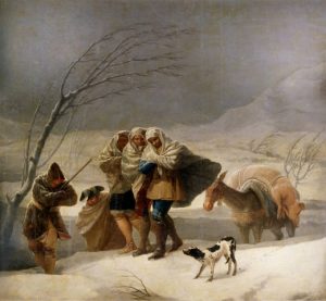 Goya. La nevada o el invierno.