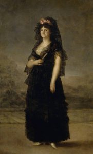 Goya: Reina Maria Luisa con mantilla.